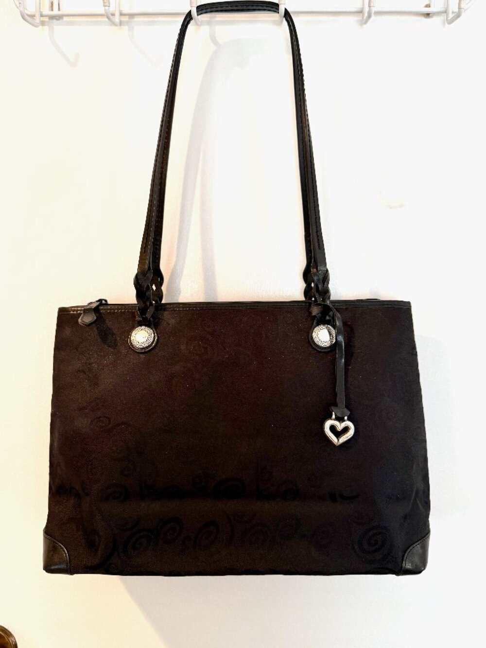 Brighton Large Tote Bag - Vintage with Classic Fabric - Black